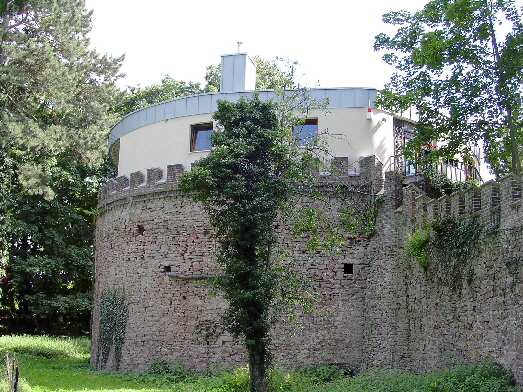 Dmmputz an der Burg Wachendorf
